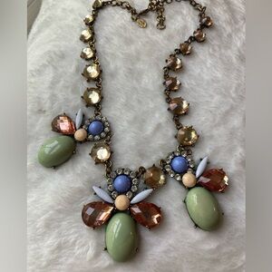 Leslie‎ Danzis Jeweled Bib Statement Necklace